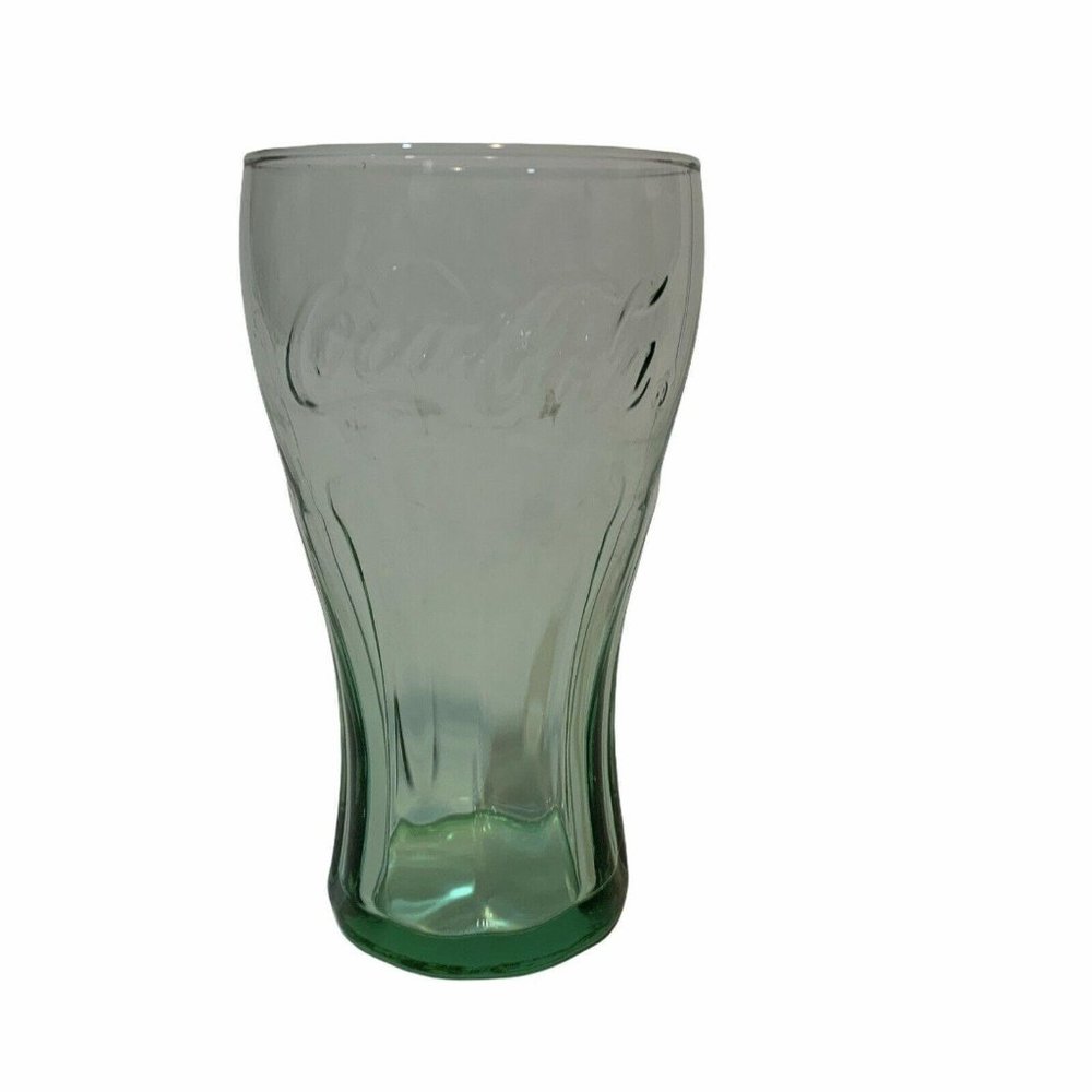 Vintage Coke Glass Genuine Coca-Cola Green 16 oz